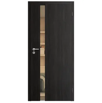 Interiérové dveře SAPELI HARMONIE KOMFORT M83 - CPL LAMINÁT - OTOČNÉ DVEŘE VČ. ZÁRUBNĚ - Ořech královský Průchozí šířka (cm): 80, Průchozí výška (cm): 197, Typ skla: Planibel bronz