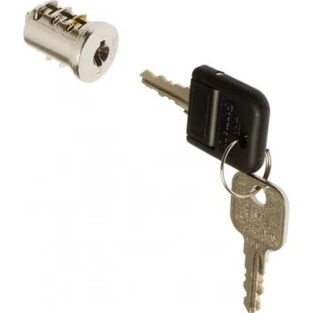 Nábytkové kování In-Design Cylindrická vložka MODUL 1000, pro nábytkové skříňky – s pojistkou proti vytažení Označení kombinací vložky: B 601 - 800