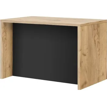 Kuchyňská linka Kuchyňský ostrůvek KAM o šířce 90 cm - KAM Dąb złoty, přepážka černý mat 97.6x88.3 cm