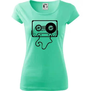 Dámské tričko Gramo kazeta - Dámské triko Pure - S ( Mátová )