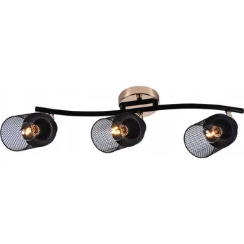 Stropní svítidlo – reflektor kulatý Lampex černé, žluté