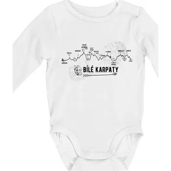 Kojenecký body Profil Bílé Karpaty - Body kojenecké s dlouhým rukávem - Dlouhý r. do 3 měs ( Bílá )