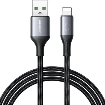 JOYROOM S-A28 opletený nabíjecí a datový kabel - USB-A na Lightning - 1 m - černý