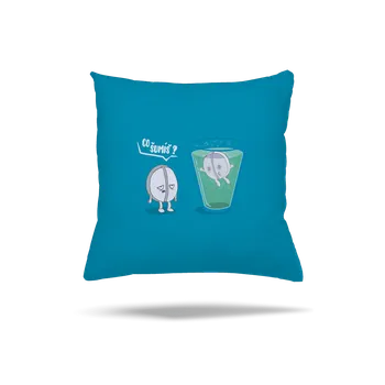 Polštář Bastard Co šumíš polštář Blue Turquoise