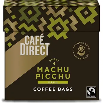 Káva Cafédirect Machu Picchu SCA 83, mletá, filtrační sáčky, 10 × 7g