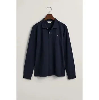Dívčí košile POLOKOŠILE GANT SHIELD LS PIQUE RUGGER EVENING BLUE