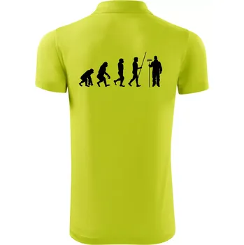 Pánská košile Evoluce malíř pokojů - Polokošile Victory sportovní (dresovina) - M ( Limetková )