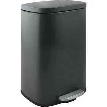 Odpadkový koš Spirella pedálový odpadkový koš Akira, matný šedý, ocel, soft-close, 30 l