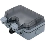 *Xtend Home chytrá venkovní dvouzásuvka IP66 (Zásuvka, venkovní, pro chytrý dům, 2× zástrčka, 16A, 3680W, Wi-Fi, 802.11b/g/n, kalendář, časovač, TUYA, IP66, ČSN norma, dvojitá, šedá)