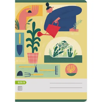 Sešit Papírny Brno - Školní sešit Premium 525 - A5, 20 listů, čtverečkovaný - 20 ks