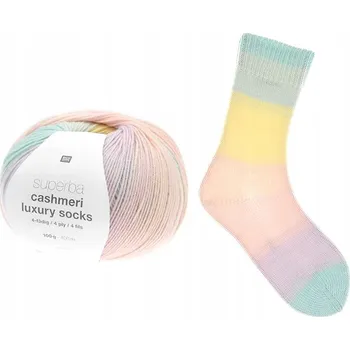 Příze Příze na ponožky Rico Design Superba Cashmeri Luxury Socks 032