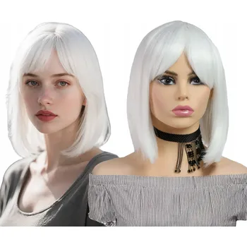 Paruka Paruka krátké syntetické vlasy bílá Althair dámská