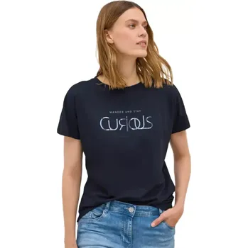 Dámské tričko Dámské tričko Cecil s krátkými rukávy 323705 navy velikost S