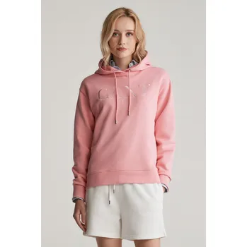 Dámská mikina MIKINA GANT TONAL GRAPHIC HOODIE GERANIUM PINK