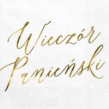 Papírový ubrousek Ubrousky Rozlučka se svobodou, bílé, 33x33 cm