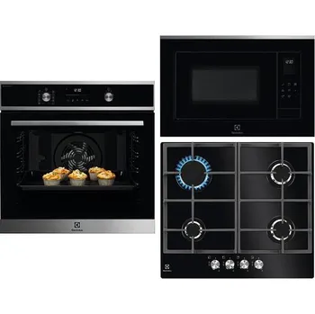 Set domácích spotřebičů Electrolux EOD6P77WX + Mikrovlnná trouba ELECTROLUX 600 FLEX LMS4253TMX + Plynová deska Electrolux KGG6426K