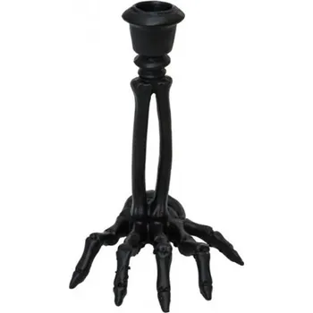 Svícen CHAKS Halloween Horror - Svícen Kostra ruky černý