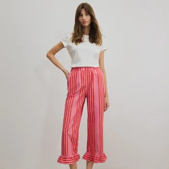 Dámské kalhoty Reserved - Kalhoty s volánky - vícebarevná - 126FG-MLC - 126FG-MLC-XS