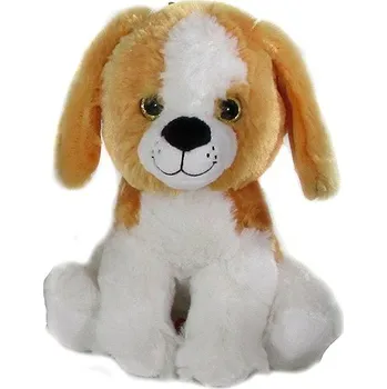 plyšák Vizopol Pejsek se zvukem s hnědýma ušima 25 cm