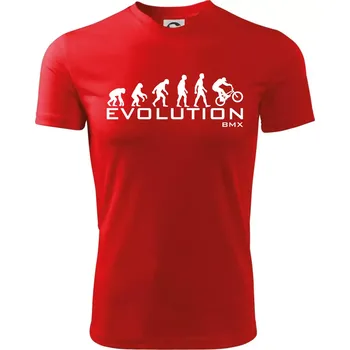 Evoluce BMX - Dětské triko sportovní (dresovina) - 146 cm/10 let ( Červená )