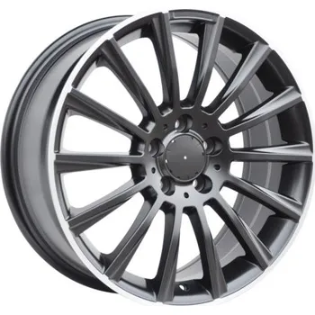 Alu kolo Alu kola Racing Line B1048, 19x8.5 5x112 ET36, černá + leštěný límec (zátěžová)