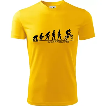 Evolution Downhill - Dětské triko sportovní (dresovina) - 146 cm/10 let ( Žlutá )