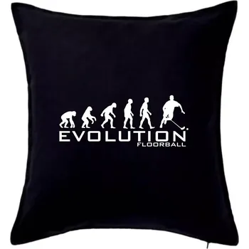 Polštář Evoluce Floorball - Polštář 50x50 - 50x50 - Pouze potah ( Černá )