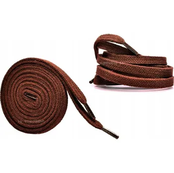 Vrták Šněrovadla HNĚDÁ Tkaničky 75 cm PLOCHÉ 8 mm SILNÉ 0,8 Široké G10-04