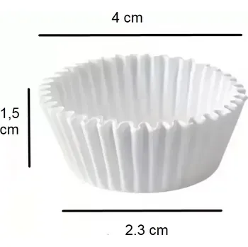 Svíčka WIMEX s.r.o. Papírové košíčky cukrářské bílé 4 x 1,5 cm