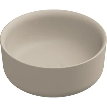 Umyvadlo na desku Hit, keramické, sabbia matné, 42x42 cm, HILAVRO42034