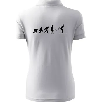 Biathlon Evoluce Běh - Polokošile dámská Pique Polo - 2XL ( Bílá )