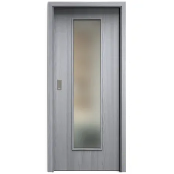 Interiérové dveře SAPELI ELEGANT KOMFORT M55 - CPL LAMINÁT - POSUVNÉ DVEŘE VČ. ZÁRUBNĚ - Dub zimní Průchozí šířka (cm): 100, Průchozí výška (cm): 197, Typ skla: Satináto bílé