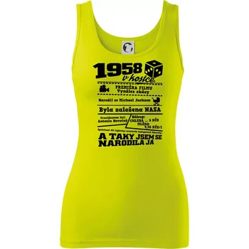 1958 v kostce - Dámské tílko - S ( Limetková )