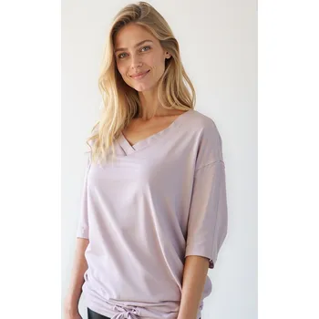 Dámská halenka POLSKO HALENKA S 3/4 RUKÁVEM, starorůžová , vel 36 - 48 Velikost: L/XL