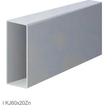 Zábradlí Uzavretý profil 60x20x1,2mm, zinkovaný DX51D+Z100, hladký L=3000mm, cena za kus 6m