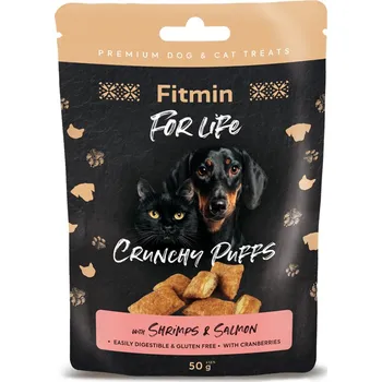 Pamlsek pro psa Fitmin For Life Lososové polštářky pamlsek pro psy a kočky 50g