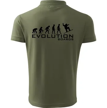 Pánská košile Evoluce Boards - Polokošile pánská Pique Polo 203 - 4XL ( Khaki )