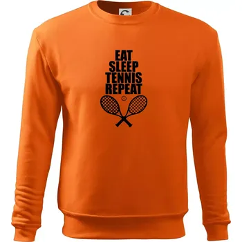 Pánská mikina Eat sleep tennis - Mikina Essential pánská - XL ( Oranžová )