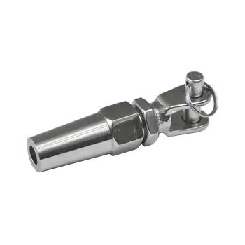 Zábradlí Úchyt pro nerezové lanko 6 mm, broušená nerez K320 / AISI304