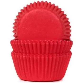 Nádoba na pečení Mini košíčky na pečení House of Marie Červené 60ks