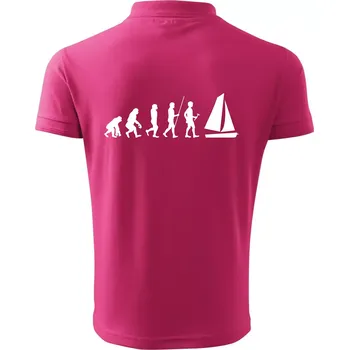 Pánská košile Evoluce plachtění - Polokošile pánská Pique Polo 203 - 3XL ( Purpurová )