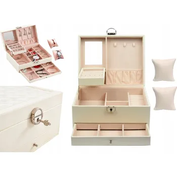 Šperkovnice 084 ŠPERKOVNICE POUZDRO ORGANIZÉR KRABIČKA NA ŠPERKY