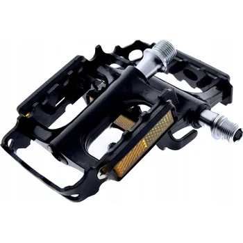 Pedál na kolo MTB HLINÍKOVÉ PEDÁLY NA KOLO, STROJOVÁ LOŽISKA, ZÁVIT 9/16 46900