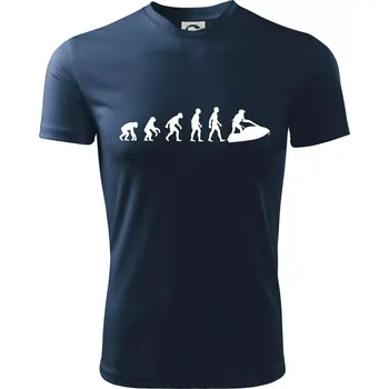 Chlapecké oblečení Evoluce vodní skútr - Dětské triko sportovní (dresovina) - 158 cm/12 let ( Námořní modrá (velmi tmavá - téměř černá) )