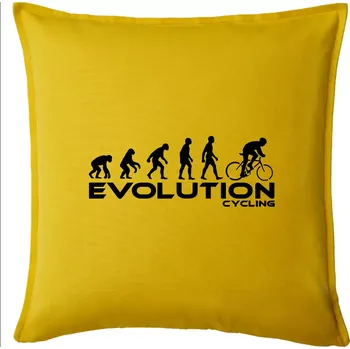 Polštář Evoluce cyklistiky - Polštář 50x50 - 50x50 - Pouze potah ( Žlutá )