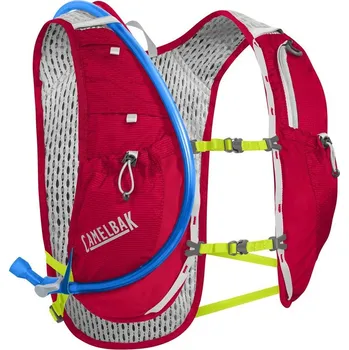 Sportovní batoh CAMELBAK Circuit Vest vesta s pitným vakem crimson red/lime punch 3,5l