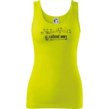 Profil Lužické hory - Dámské tílko - S ( Limetková )