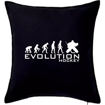 Polštář Evoluce Hockey brankář - Polštář 50x50 - 50x50 - Pouze potah ( Černá )