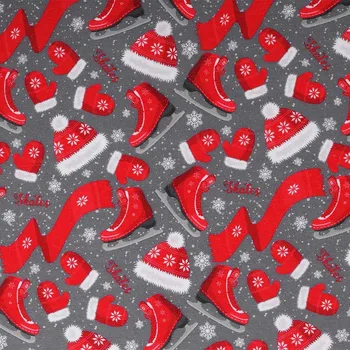 Pro Háčkování Dekorační látka Lonetta lední bruslení šedá