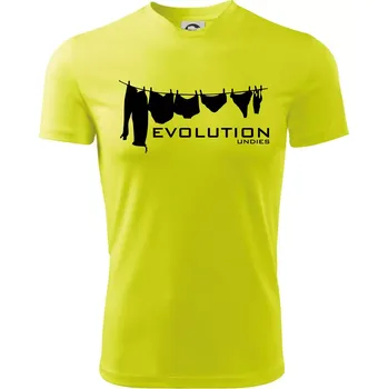 Evoluce spodního prádla - Dětské triko sportovní (dresovina) - 146 cm/10 let ( Neonově žlutá )